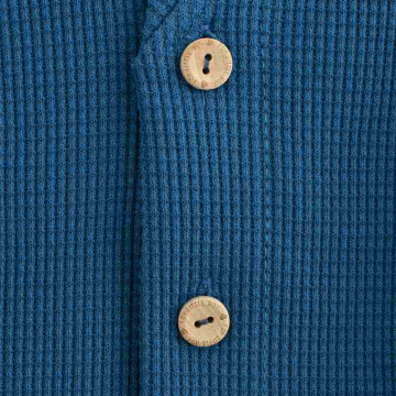 Kojenecký kabátek na knoflíky New Baby Luxury clothing Oliver modrý, Modrá 62 (3-6m)
