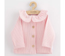 Kojenecký kabátek na knoflíky New Baby Luxury clothing Laura růžový
