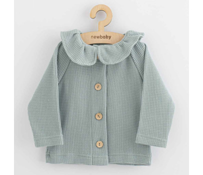 Kojenecký kabátek na knoflíky New Baby Luxury clothing Laura šedý
