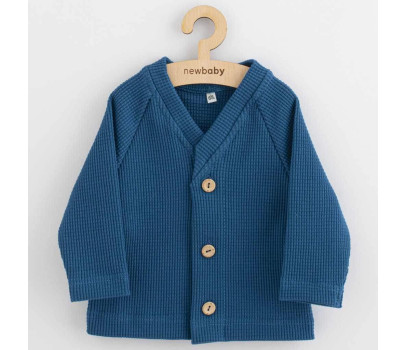 Kojenecký kabátek na knoflíky New Baby Luxury clothing Oliver modrý