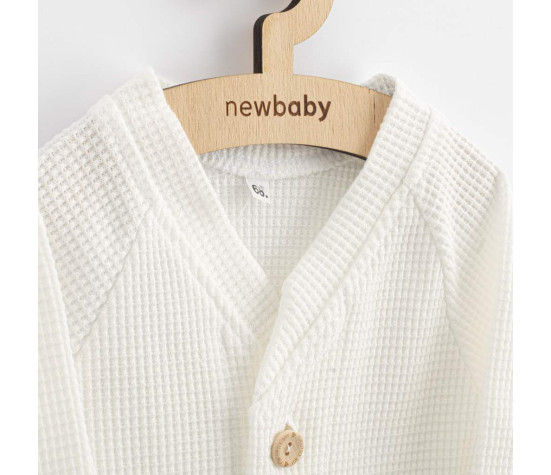 Kojenecký kabátek na knoflíky New Baby Luxury clothing Oliver bílý