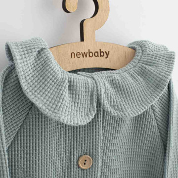 Kojenecký kabátek na knoflíky New Baby Luxury clothing Laura šedý, Šedá 80 (9-12m)