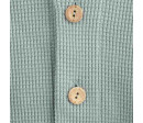 Kojenecký kabátek na knoflíky New Baby Luxury clothing Laura šedý, Šedá 80 (9-12m)