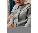 Kojenecký kabátek na knoflíky New Baby Luxury clothing Oliver bílý, Bílá 80 (9-12m)