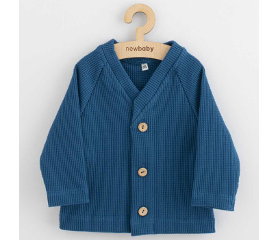 Kojenecký kabátek na knoflíky New Baby Luxury clothing Oliver modrý