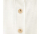 Kojenecký kabátek na knoflíky New Baby Luxury clothing Oliver bílý, Bílá 86 (12-18m)