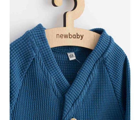 Kojenecký kabátek na knoflíky New Baby Luxury clothing Oliver modrý
