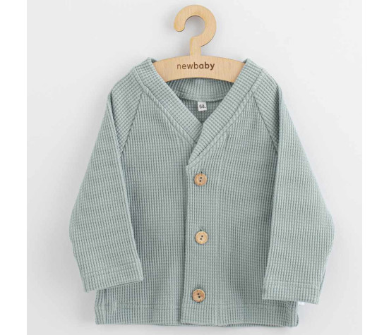 Kojenecký kabátek na knoflíky New Baby Luxury clothing Oliver šedý