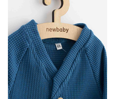 Kojenecký kabátek na knoflíky New Baby Luxury clothing Oliver modrý