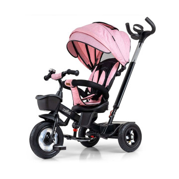 Dětská tříkolka Milly Mally Movi black-pink, Růžová