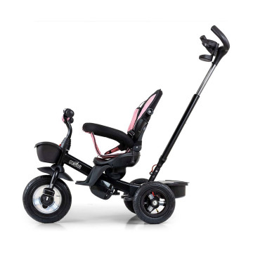 Dětská tříkolka Milly Mally Movi black-pink, Růžová