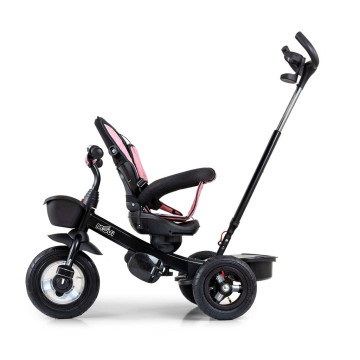 Dětská tříkolka Milly Mally Movi black-pink, Růžová