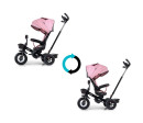 Dětská tříkolka Milly Mally Movi black-pink, Růžová Dětská tříkolka Milly Mally Movi black-pink, Růžová