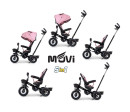 Dětská tříkolka Milly Mally Movi black-pink, Růžová Dětská tříkolka Milly Mally Movi black-pink, Růžová