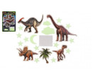 Dinosauři na zeď/strop svítící ve tmě papír/plast 2 druhy na kartě