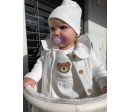 Kojenecká bavlněná čepička New Baby Luxury clothing bílá Kojenecká bavlněná čepička New Baby Luxury clothing bílá