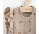 Letní kojenecké mušelínové šaty New Baby Rainbow