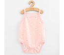 Kojenecké body bez rukávů New Baby Classic II medvídek bílý holka