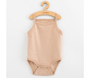Kojenecké body bez rukávů New Baby Classic II světle béžové holka