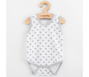 Kojenecké body bez rukávů New Baby Classic II hvězdičky šedé kluk