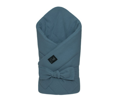 ESITO Mušelínová zavinovačka pro miminko Denim blue 85x85 cm - džínová modrá / 85 x 85 cm