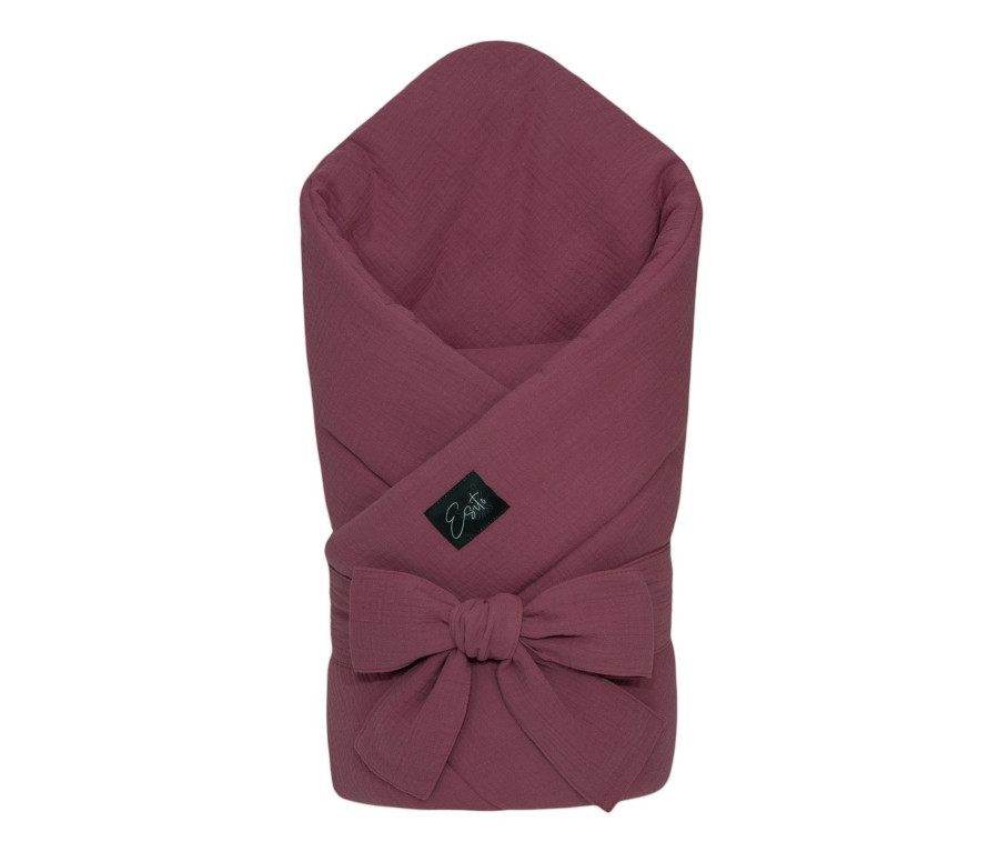 ESITO | Mušelínová zavinovačka pro miminko Ruby red 85x85 cm - rubínová / 85 x 85 cm