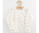Dětské bavlněné tričko s dlouhým rukávem New Baby Kindergarten květinky