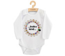Dětské body s potiskem New Baby ...baby land...