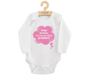 Dětské body s potiskem New Baby Když brečím, tak mám asi nějaký problém! růžová