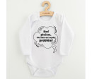 Dětské body s potiskem New Baby Keď plačem, tak mám asi nejaký problém!