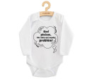 Dětské body s potiskem New Baby Keď plačem, tak mám asi nejaký problém!