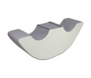 Pěnové houpadlo pro 2 děti - Rocking Bean white grey