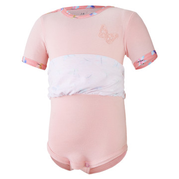 Body šaty tenké KR set Outlast® - sv.broskvová/motýlci