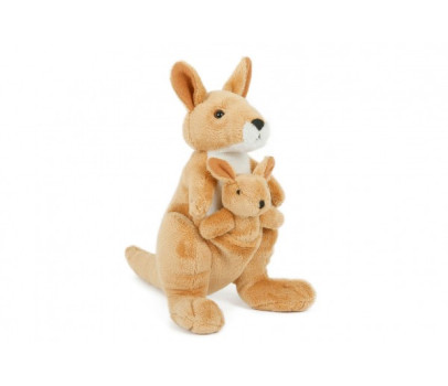 Klokan s mládětem plyš 16cm 0m+
