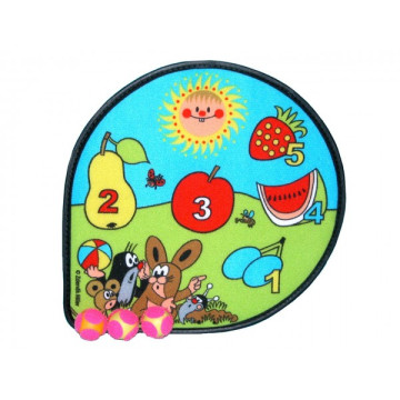Terč Krtek + míček 3ks suchý zip 30x30cm v sáčku