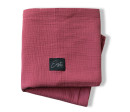 ESITO Mušelínová deka dvojitá Ruby red - rubínová / 75 x 100 cm