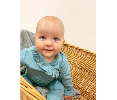 2-dílná kojenecká souprava New Baby Stripes ledově modrá