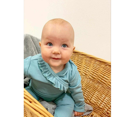 2-dílná kojenecká souprava New Baby Stripes ledově modrá