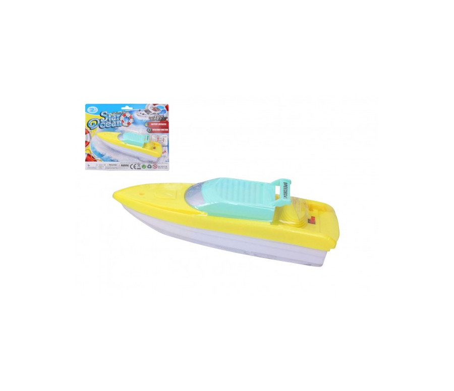 Loď/člun do vody plast 18cm na baterie na kartě Loď/člun do vody plast 18cm na baterie na kartě