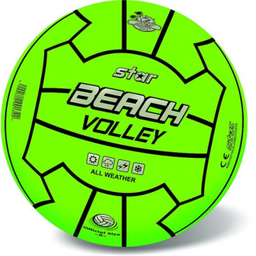 Míč volejbalový plážový 23cm 3 barvy v síťce