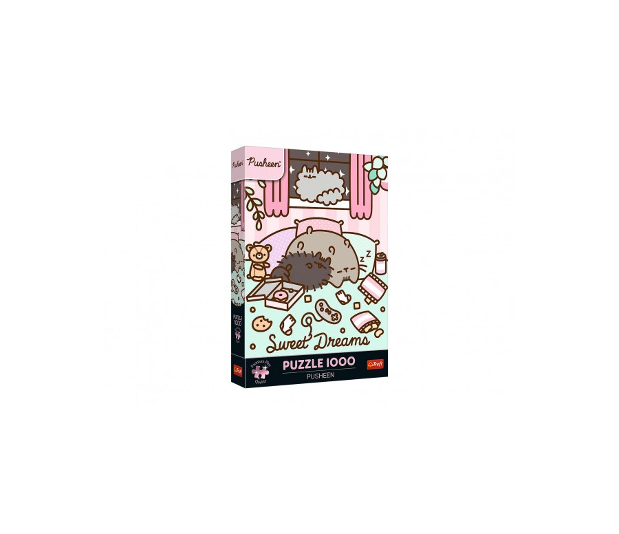 Puzzle Premium Plus: Pusheen 1000 dílků 48x68,3cm v krabici 27x40x6cm