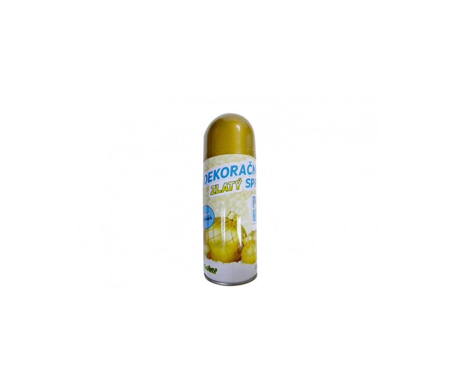Dekorační sprej zlatý 250ml 17cm Dekorační sprej zlatý 250ml 17cm