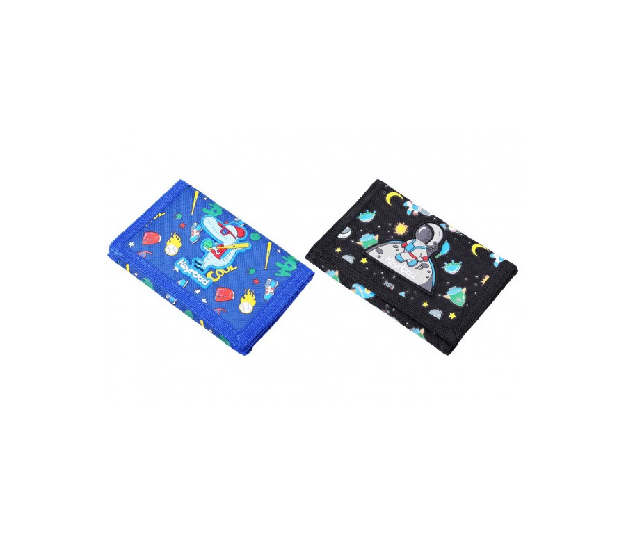 Peněženka Keyroad chlapecká látková 2 barvy v sáčku 12,5x8cm