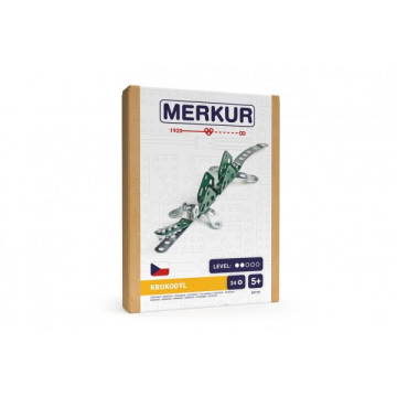 Stavebnice MERKUR Krokodýl mini 34ks v krabici 13x18,5x3cm