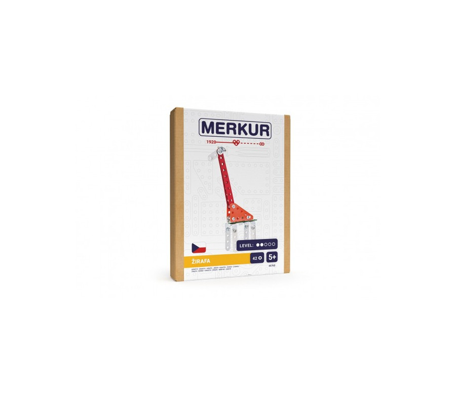 Stavebnice MERKUR Žirafa mini 42ks v krabici 13x18,5x3cm Stavebnice MERKUR Žirafa mini 42ks v krabici 13x18,5x3cm