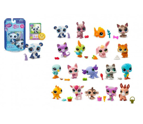 Figurka Littlest Pet Shop plast mix druhů na kartě 10x15,5cm