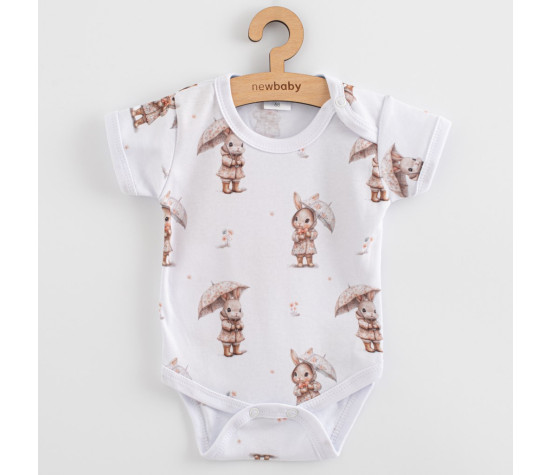 Kojenecké body s krátkým rukávem New Baby For Babies bunny