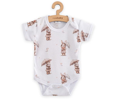 Kojenecké body s krátkým rukávem New Baby For Babies bunny