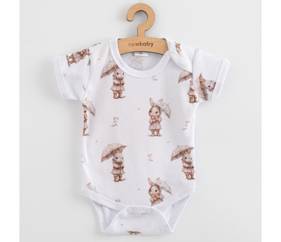 Kojenecké body s krátkým rukávem New Baby For Babies bunny