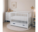 Dětská postýlka se šuplíkem New Baby BASIC bílá Dětská postýlka se šuplíkem New Baby BASIC bílá